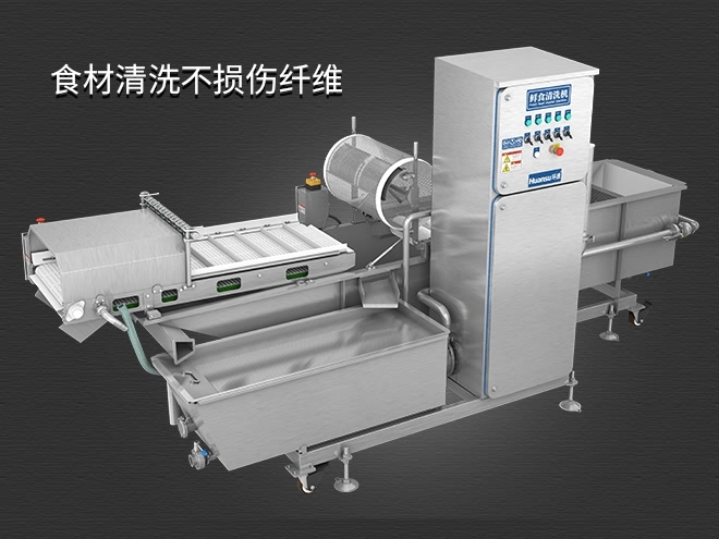多功能洗菜清洗機(jī)，氣泡清洗，清洗800kg/小時(shí)